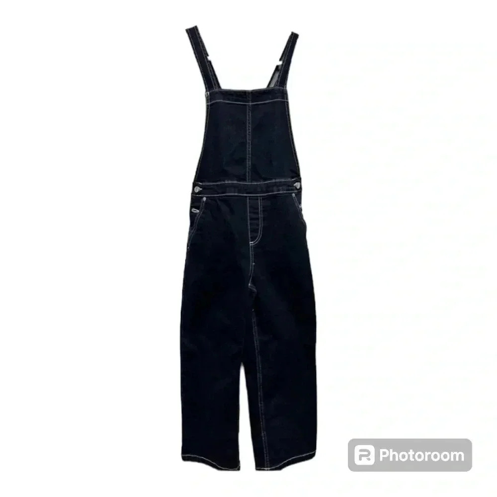 Free Assembly Denim Bibb Overalls Jeans Women's Size 8 - Picture 1 of 3